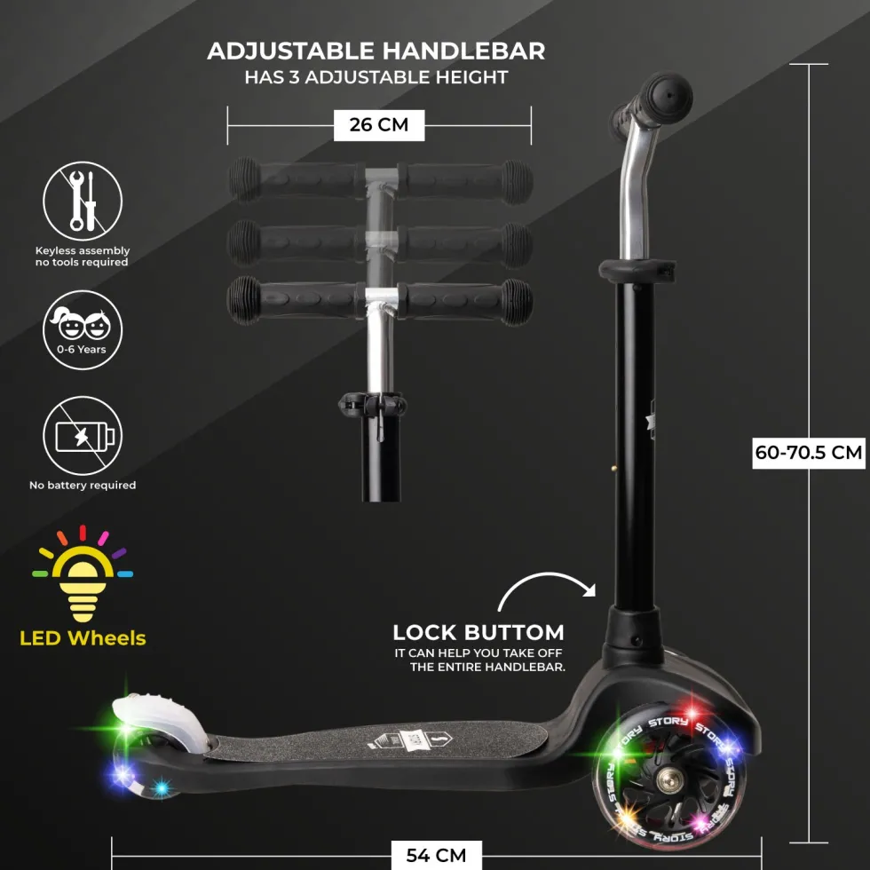 Story Mini LED 3 Wheel Scooter