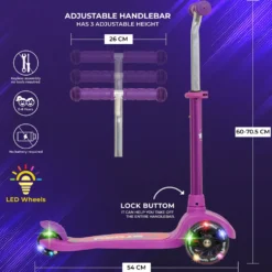Story Mini LED 3 Wheel Scooter