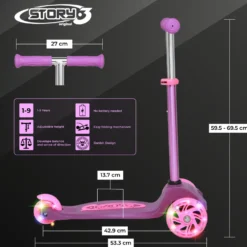Story MoveLite kids scooter – 3-wheel scooter with LED