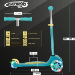 Story MoveLite kids scooter – 3-wheel scooter with LED