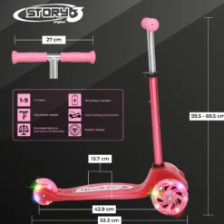 Story MoveLite kids scooter – 3-wheel scooter with LED