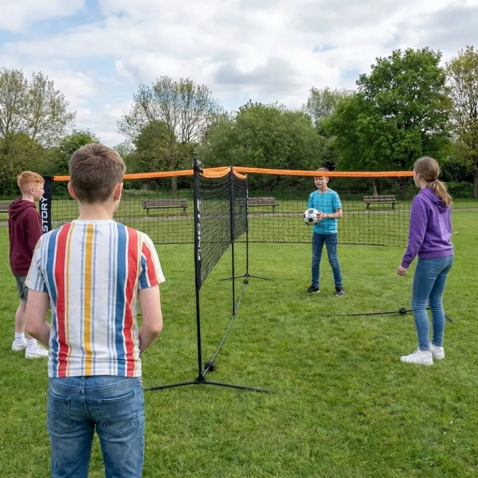 Story QuadZone 4-Way Soccer Tennis Net – Foldable Net
