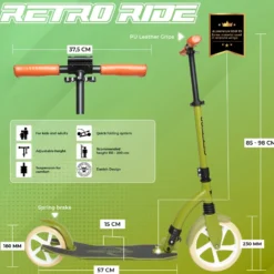 Story Retro Ride Foldable Kick Scooter