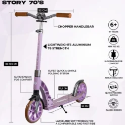 Story 70's Foldable Kick Scooter