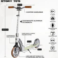 Story 70's Foldable Kick Scooter