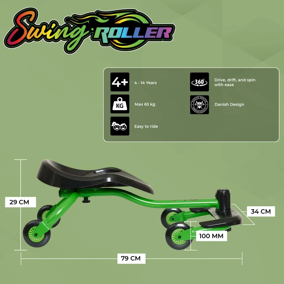 Story Swing Roller Shuffle Car – Kid-Powered Drifting Fun