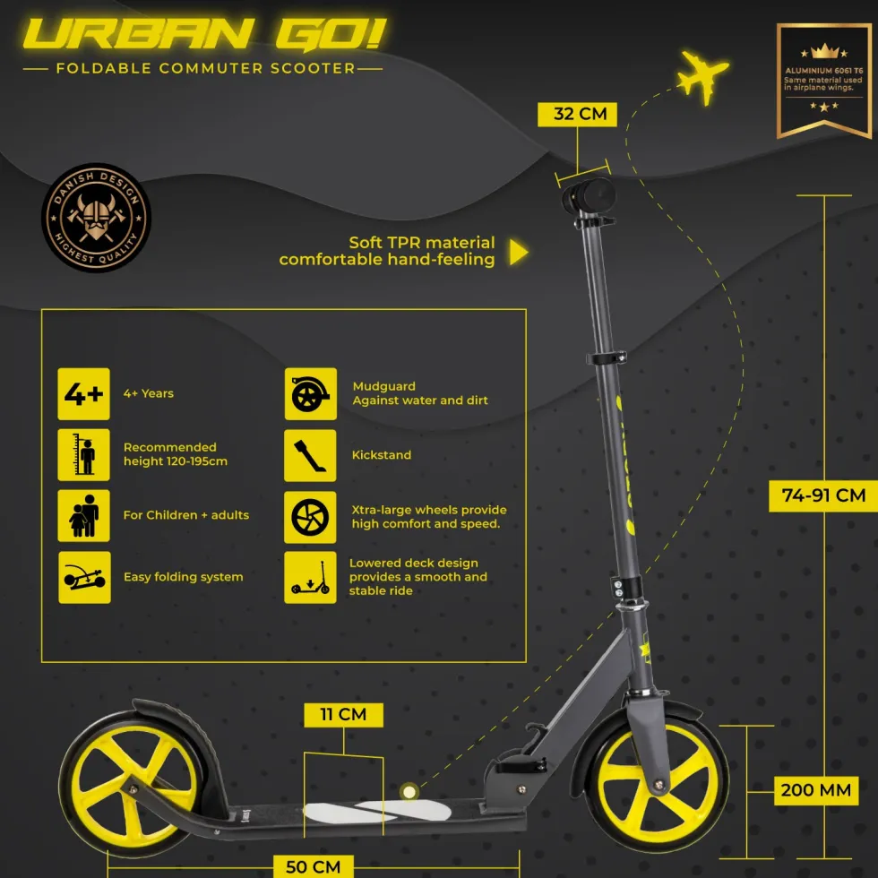 Story Urban GO! Foldable Kick Scooter