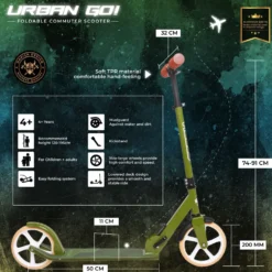 Story Urban GO! Foldable Kick Scooter