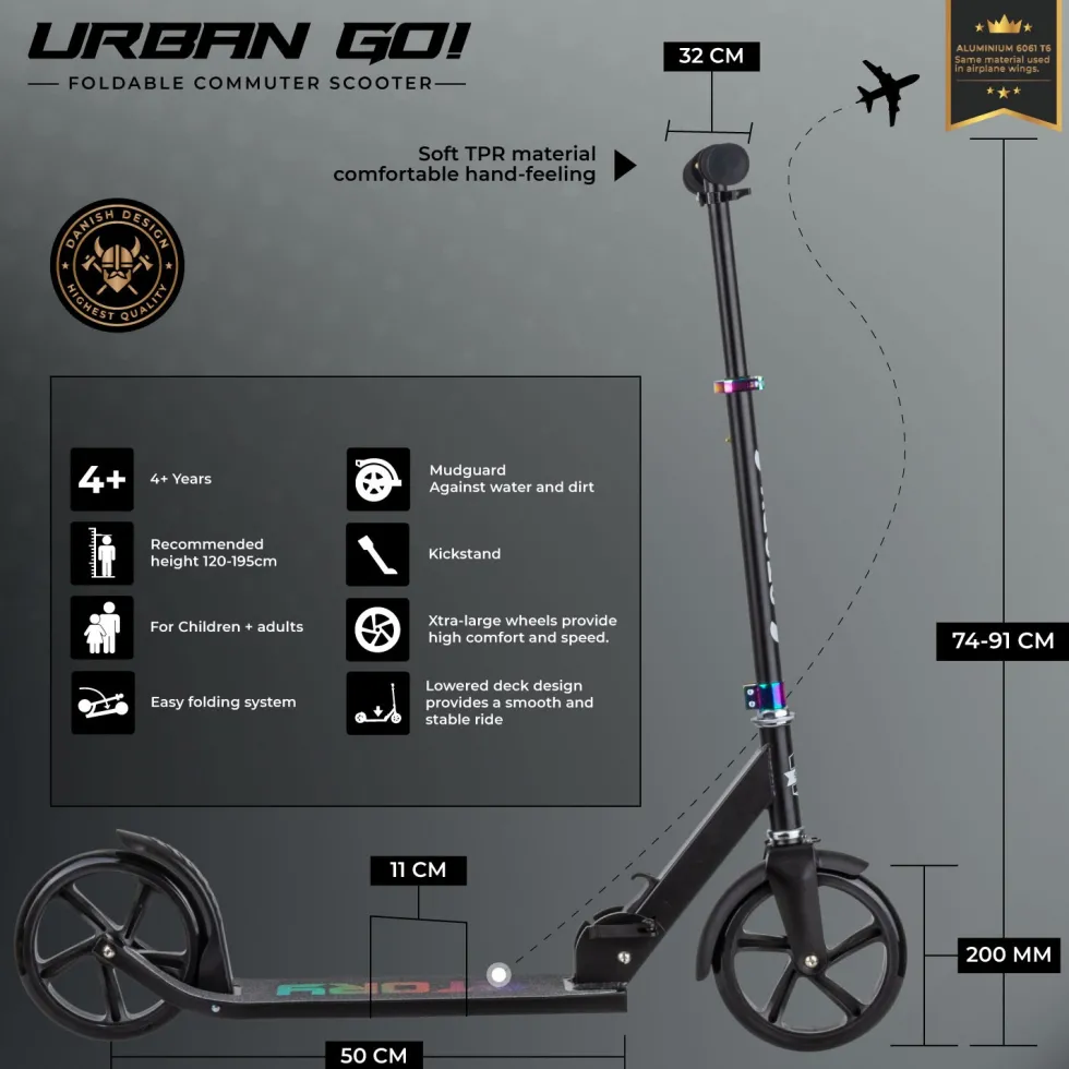 Story Urban GO! Foldable Kick Scooter