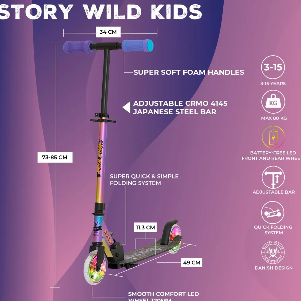 Story Wild Kids Foldable Scooter